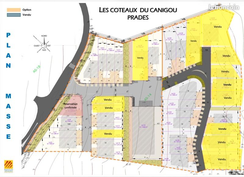 Terrain 269 m² Prades · 48 400 €