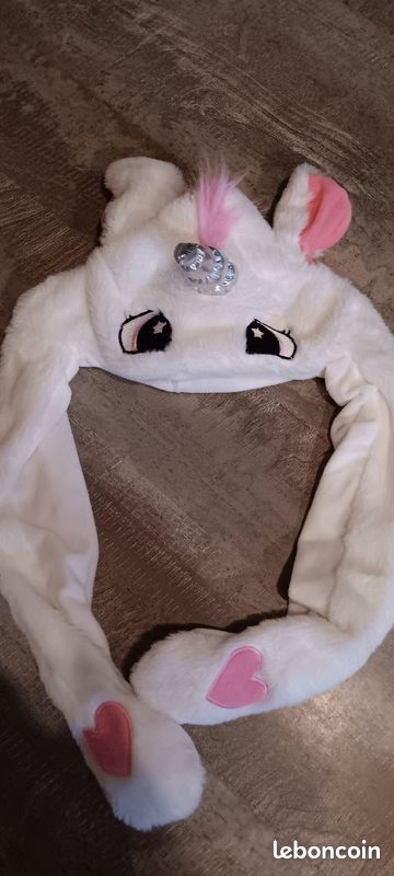 Bonnet cache oreille licorne (image 1)