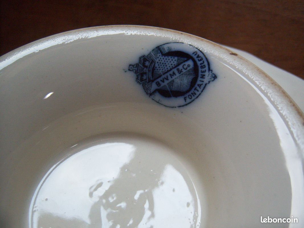 Présentoir ancien anglais en faience bleu (image 5)