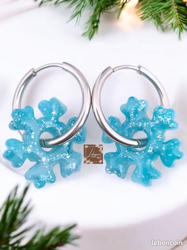 Boucles D'oreilles Cristal Flocon De Neige - Bijoux Femmes/Boucles D