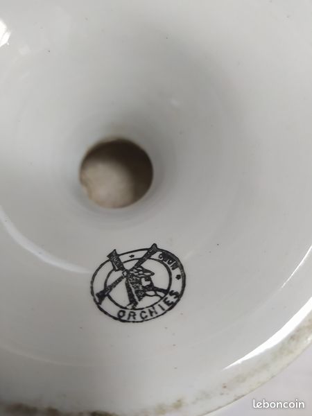 Surtout ou assiette montée en faïence d'Orchies nord (image 7)