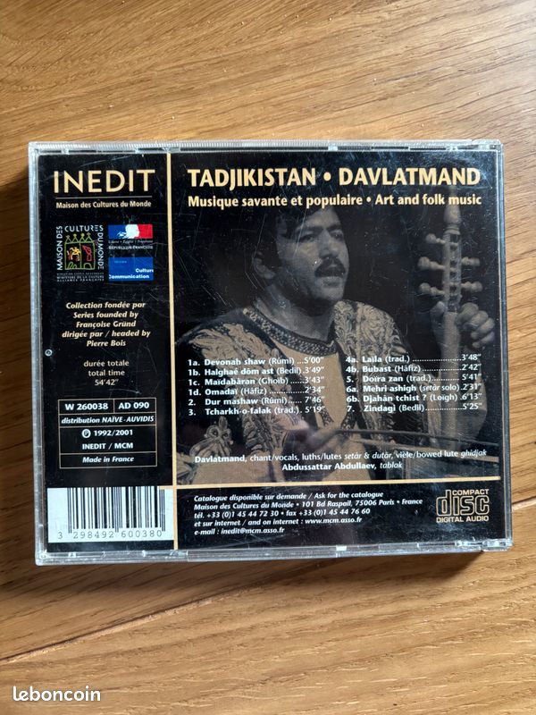 Cd musique tadjikistan davlatmand (image 2)