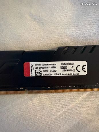 Barrette RAM DDR4 HyperX Fury 16 Go 2