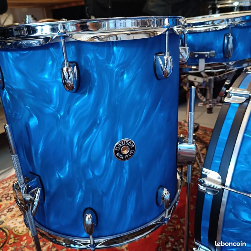 Gretsch Catalina Club Jazz Blue Satin Flame Ltd 18"x14" 12"x8" 14"x14" + CC 14"x5,5" (image 4)