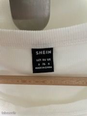 Débardeur court / Crop top blanc côtelé - Taille S (image 3)