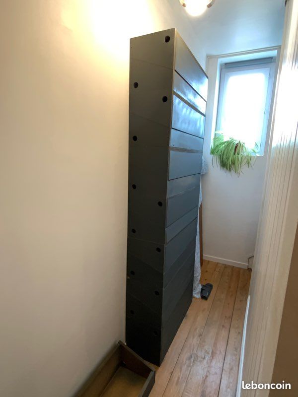 Lot de 15 caisses, caissons en mdf gris pour étagères, rangement (image 5)