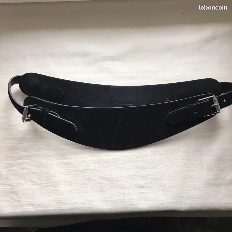 Ceinture Ralph Lauren Daim Noir chic - M (image 7)
