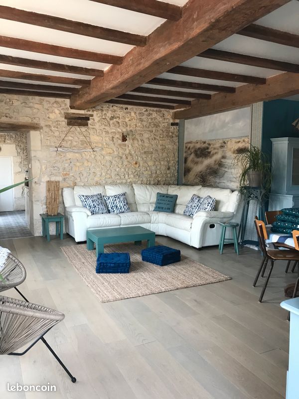Maison charentaise meublée 4 chambres : 1000 et 200 charges - Saint-Simon-de-Pellouaille 17260 (image principale 8)