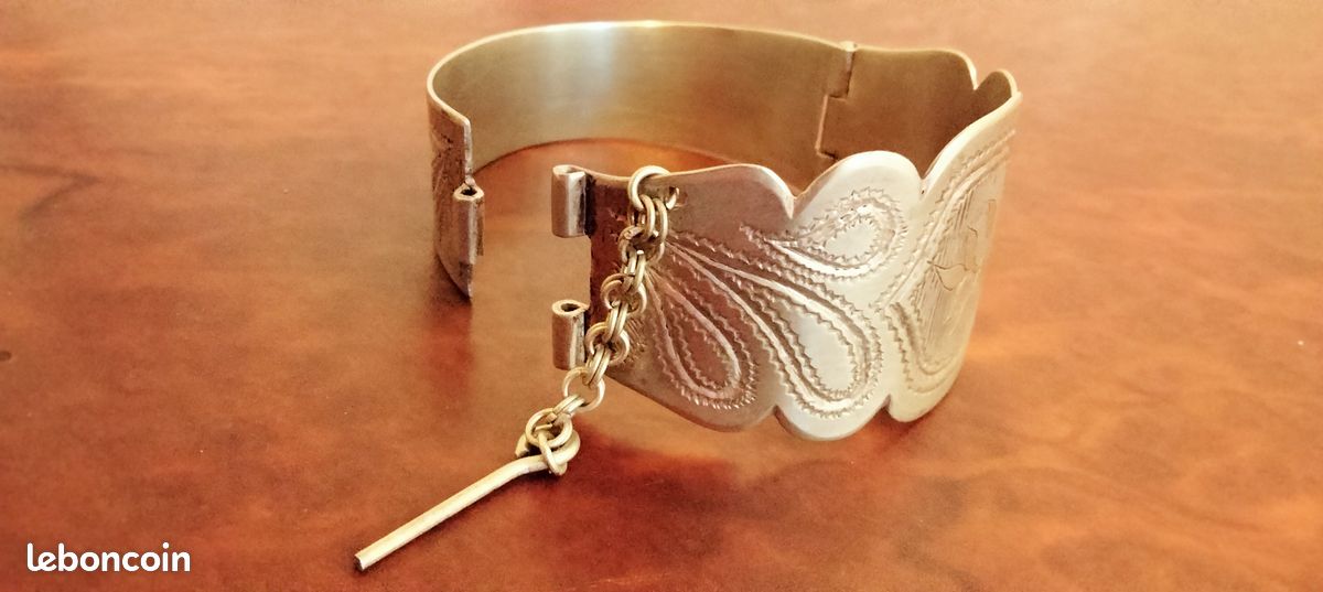 Bracelet 7/6 cm gravé (image 3)