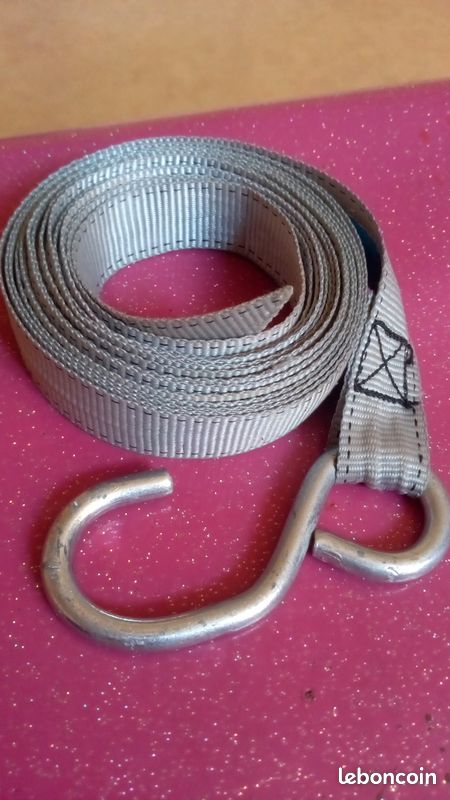 Sangle rĂ©sistante de levage + son crochet đ (image 1)