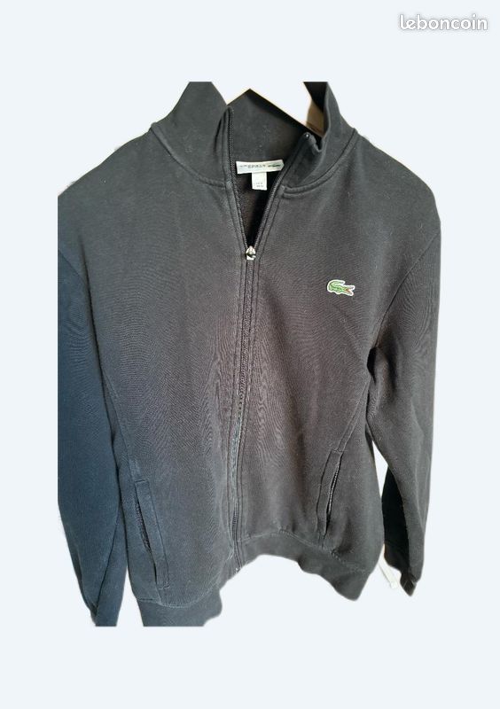 Sweat Lacoste Lacoste Gilet Gris Sweat Zippé Gris Lacoste Vêtements