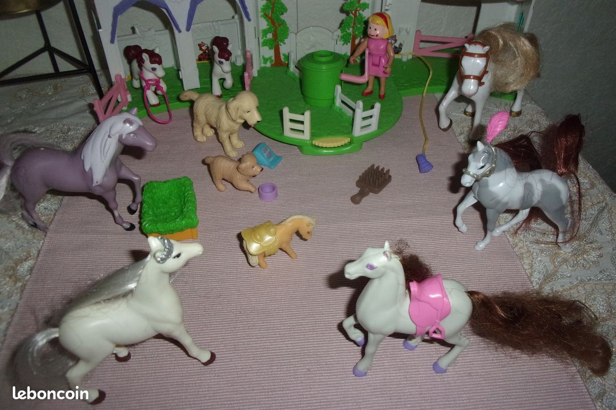 JOUET LA FERME avec FERMIERE + FILLE + CHEVAUX (image 7)