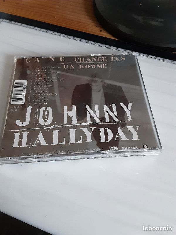Cd Johnny Hallyday ça ne change pas un homme (image 1)
