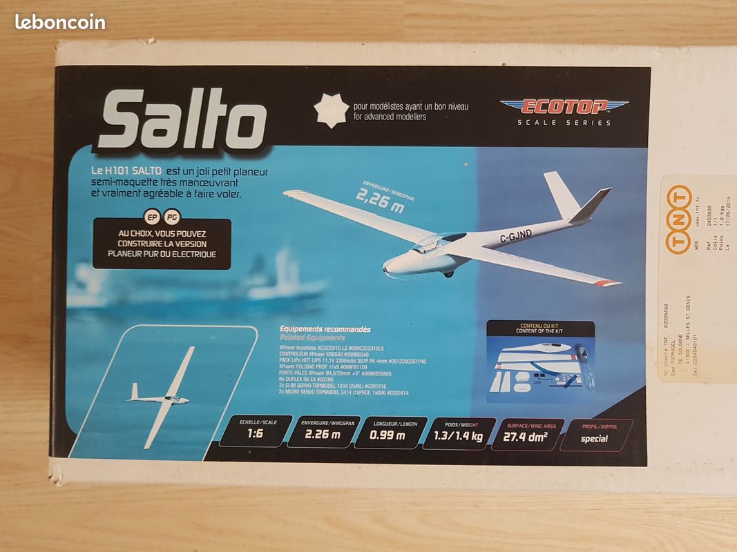 Planeur Salto H101 Ecotop Modélisme