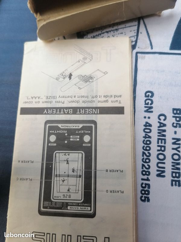 Jeu electronique sakitron tennis 1980 (image 3)