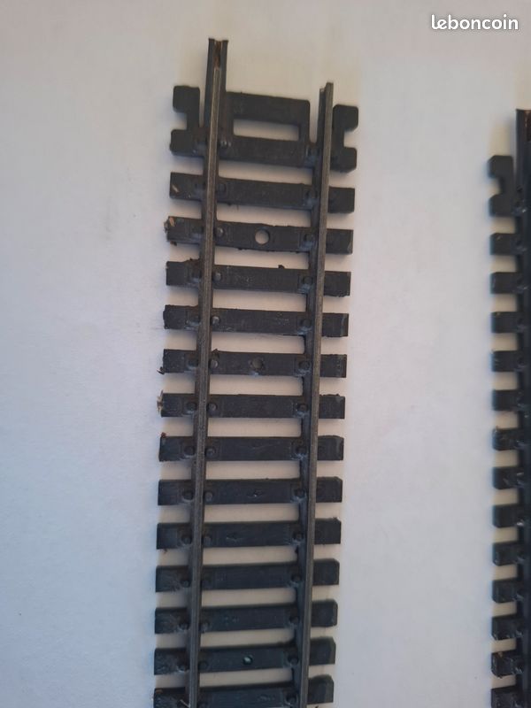 7 Rails Courbes Lima R360 45° Avec 40 Traverses - Occasion, Échelle HO, 2 Lots