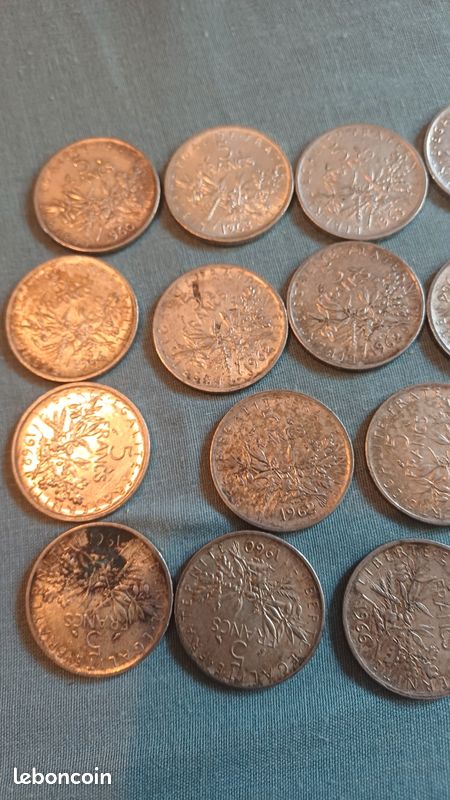 20 pièces de 5 francs semeuse en argent (image 6)