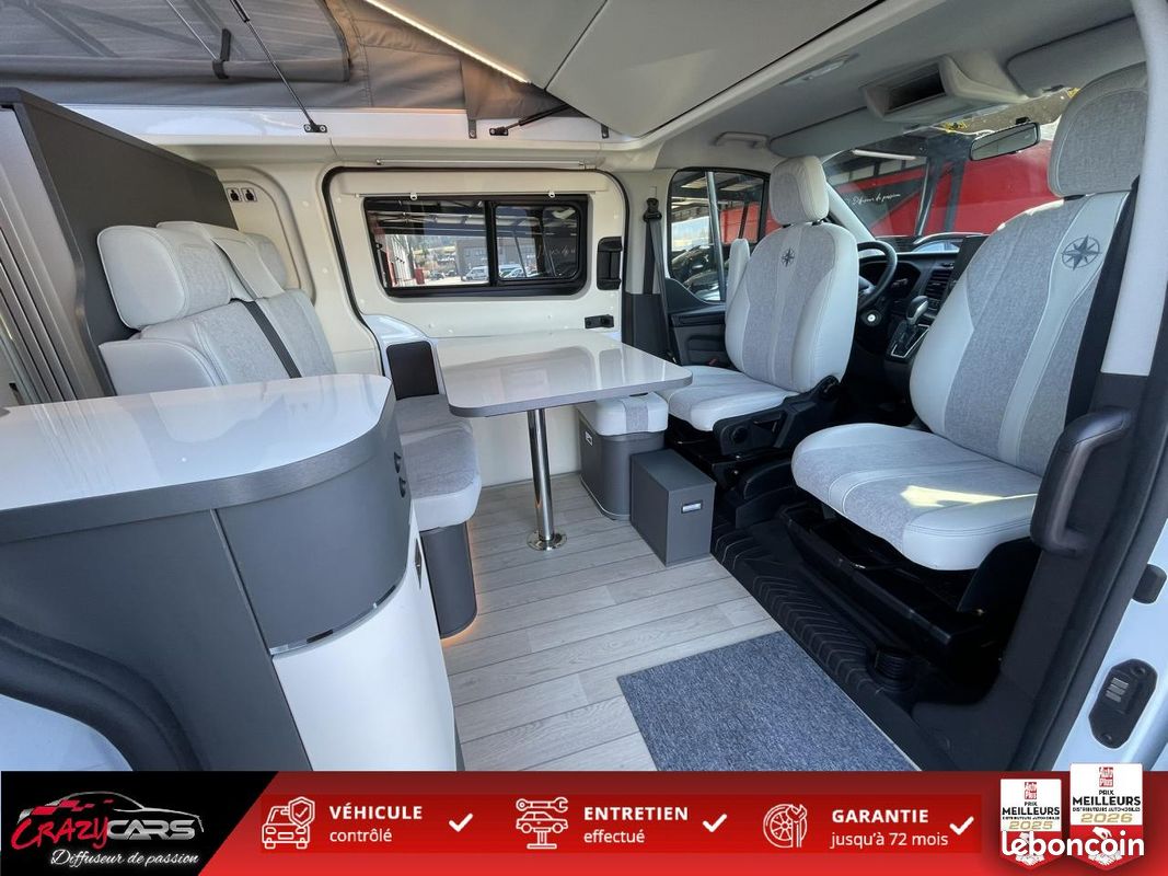 Westfalia custom nugget plus ford kelsey 2.0 ecoblue 170 - cam - camper pack - toit relevable (image 7)