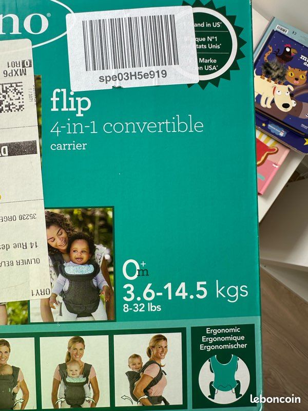 Porte-bébé Infantino flip 3 à 14kgs (image 2)
