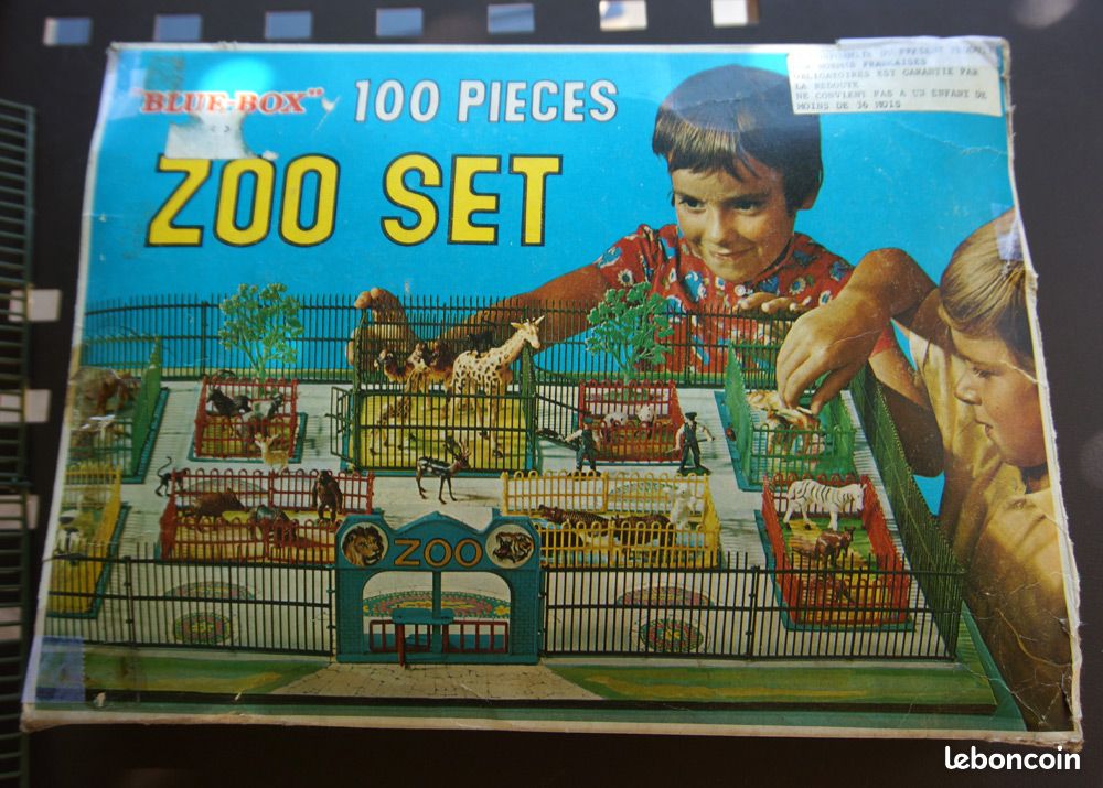 Jeu de zoo vintage des années 1970-1980, marque Blue-boxx (image 1)