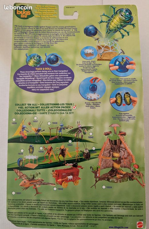 FIGURINE DISNEY STYLE polly pocket a bugs life 1001 pattes dim beetle