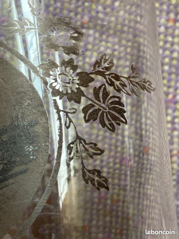 Verre ancien à eau image de Bordeaux Colonnes Rostrales Quais nord, très rare (image 7)