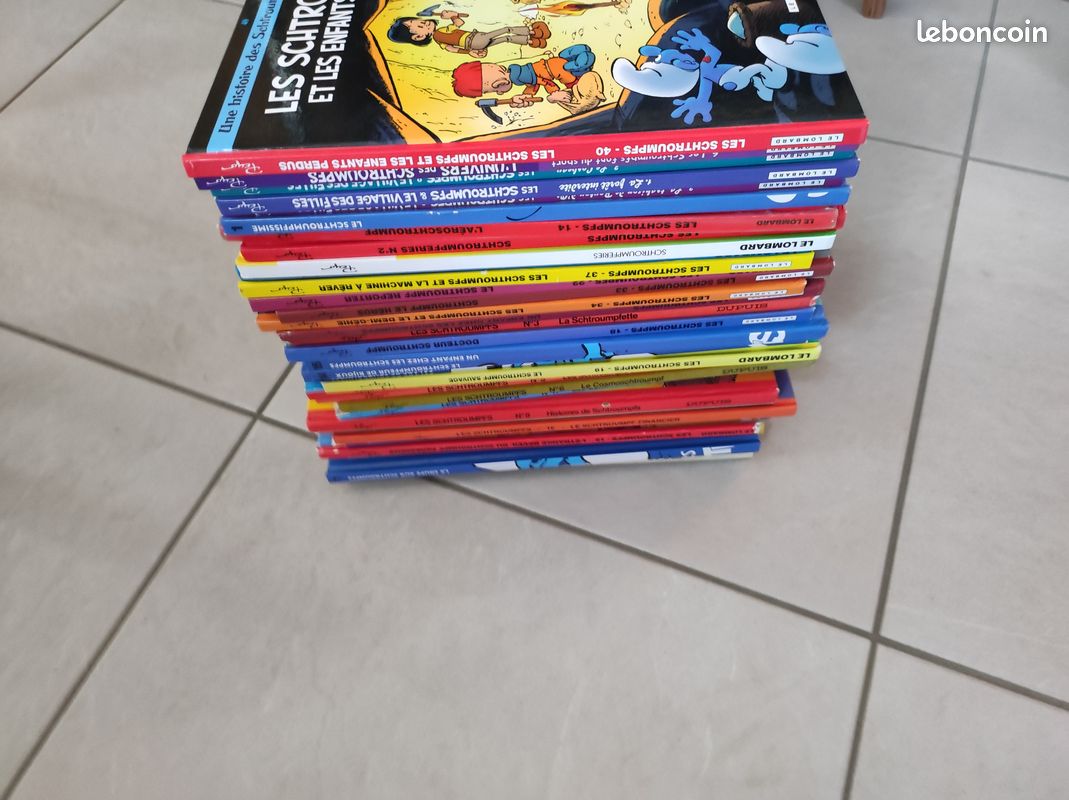 Collection de 35 BD des schtroumpfs différents + environ 60 autre bd en doubles (image 2)