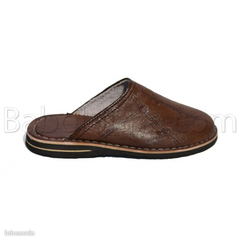 Babouche marocaine 100 % cuir cousu main neuve toutes les tailles (image 6)