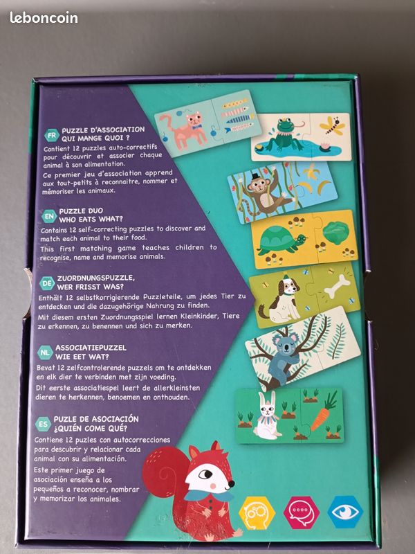 Puzzle d'association qui mange quoi (image 3)