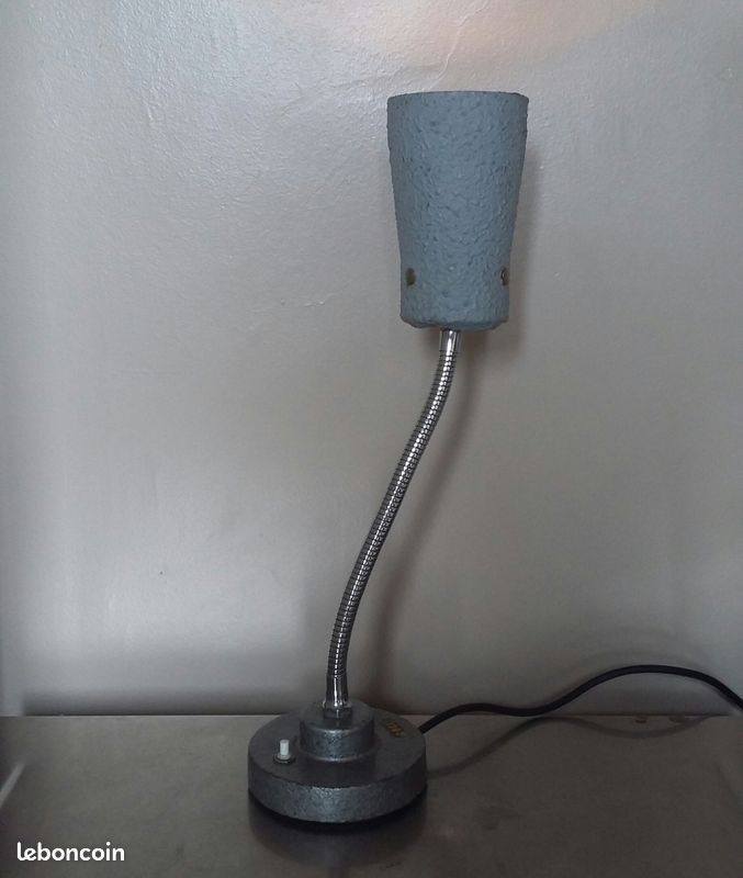 Lampe industrielle COGIT, atelier, loft, usine, indus, vintage, déco, design, France 1950/60 (image 3)