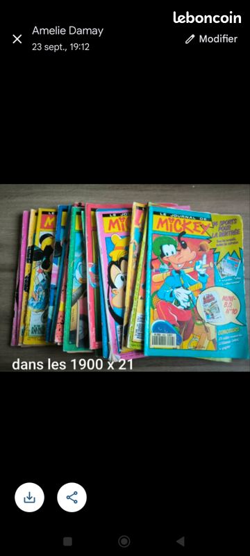 Journal de Mickey x21 dans la série des 1900 (image 1)