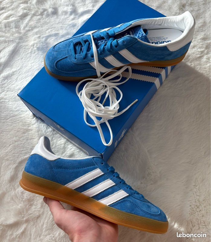 Gazelle Bleu Ciel Sneakers Femme Adidas Gazelle CHAUSSURES ADIDAS