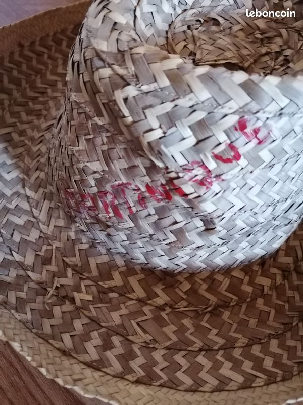 Chapeau en paille vintage (image 2)