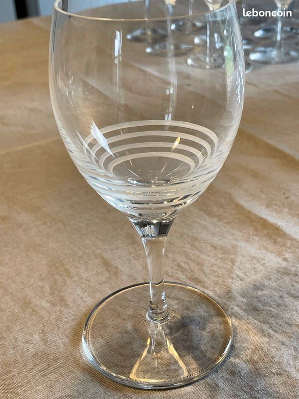 Paire De Verres à Champagne Hermès, Neufs En Boîte, Cristal Clair