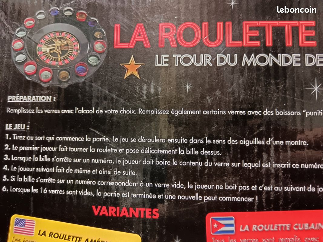 Jeu De Roulette 30 Cm Pour Apéro – 16 Verres, 2 Billes – Soirée Entre Amis, Nouvel An, Réveillon