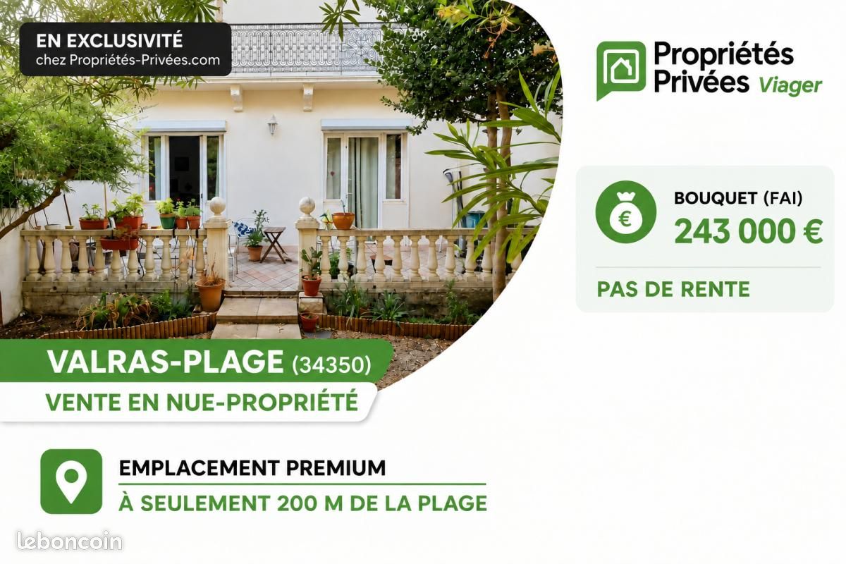 Maison 6 pièces 148 m² · à Valras-Plage · 148 m² · 243 000 €