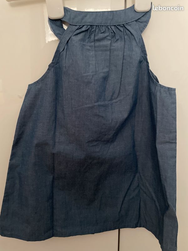 US POLO Top fille bleu (image 4)