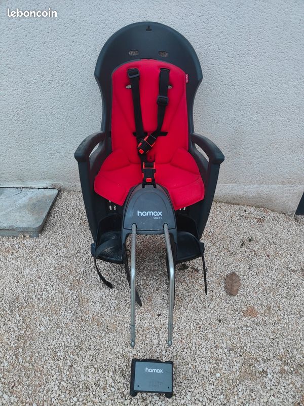 Siège Enfant Vélo Vintage LECO ROUGE - Pour Collection Ou Décoration Uniquement