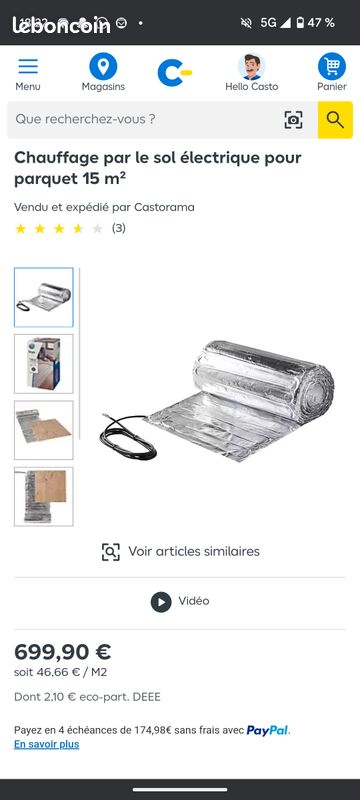 Kit chauffage au sol 15 M2 Neuf (image 4)
