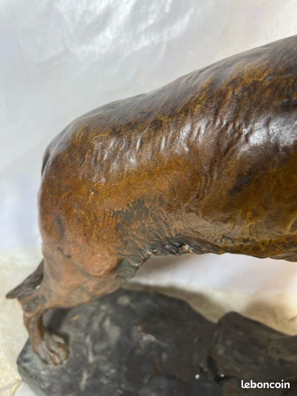 Marius saint bronze loup sculpture (image 5)