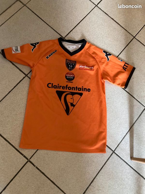 Maillot rugby Narbonne Porté #17 vintage Speedy RCNM Reebok