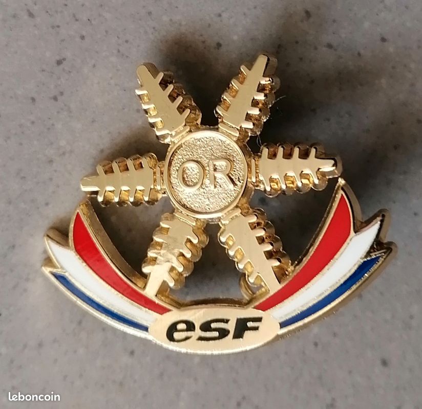 Insigne Ancien Ski ESF Le Mont Doré Par Fia