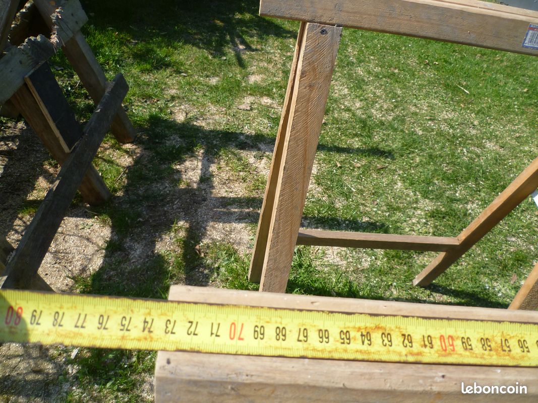 Treteaux bois ht 1.00m (image 4)