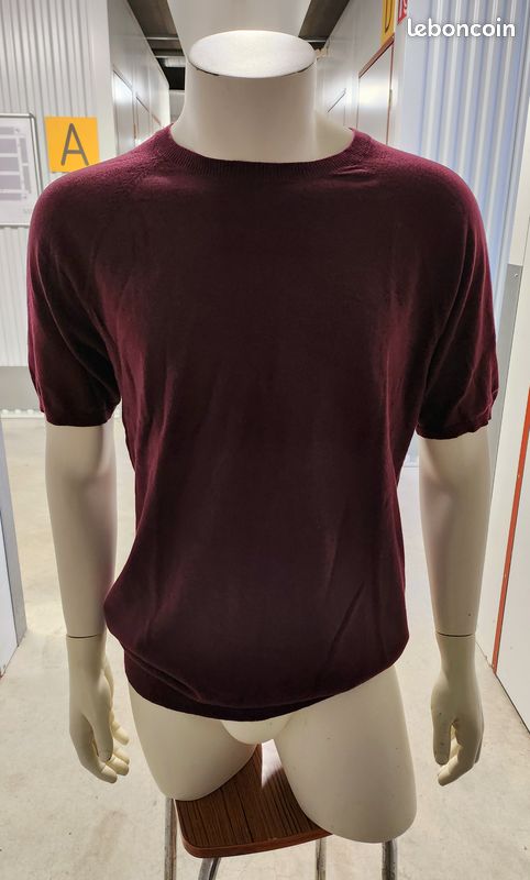 👕 Pull Bershka - Bordeaux, Manches Courtes, Taille XL (image 2)