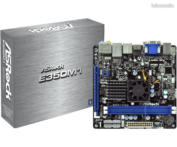 🖥️ ASRock E350M1 - Proc intégré (image 1)