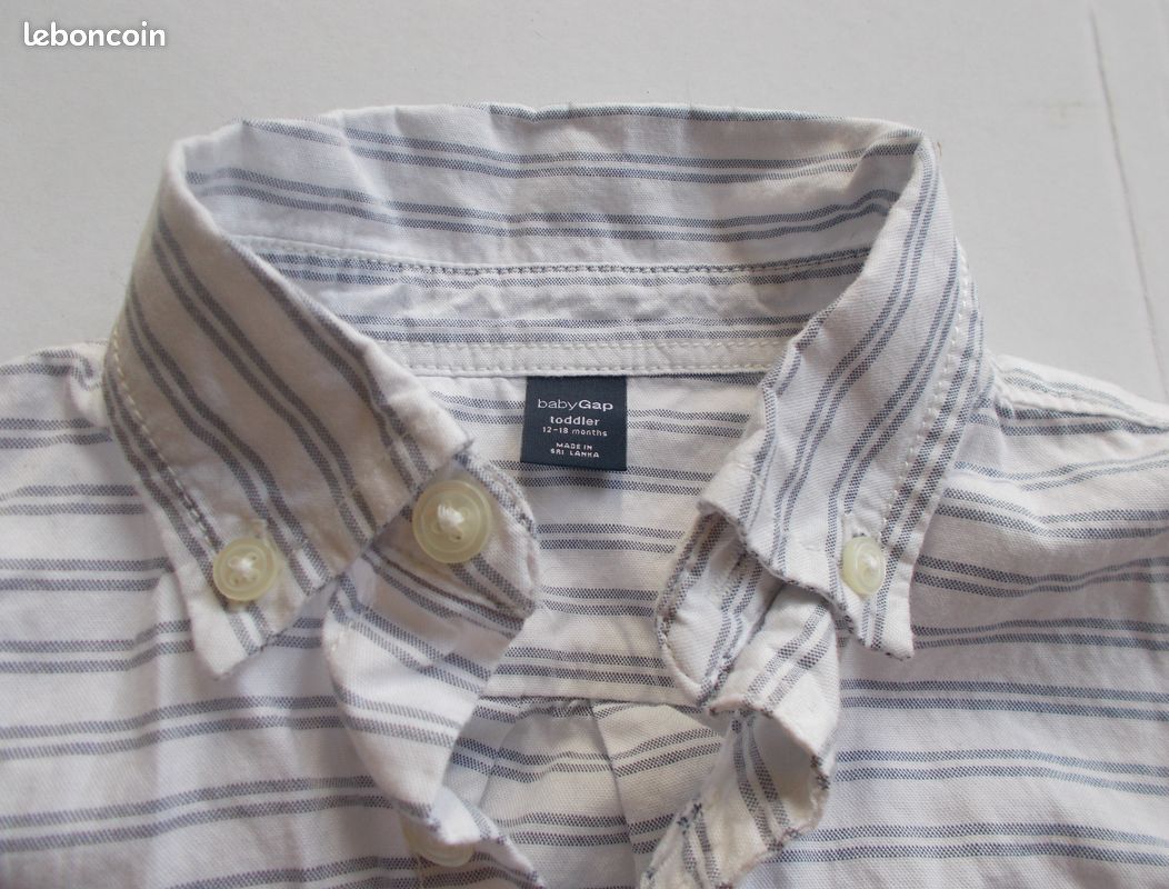 Chemise Rayée * Baby GAP * T . 2 Ans * pl6 (image 2)