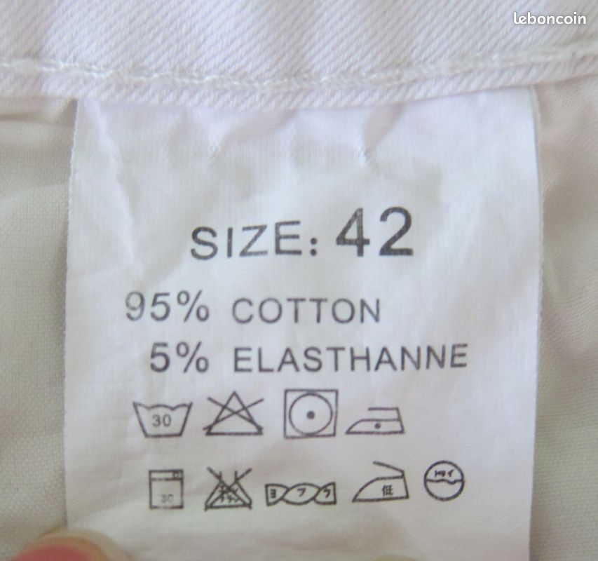 Short coton blanc Hello Miss 42 (image 3)