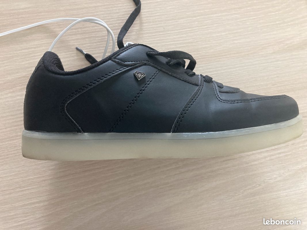 Sneakers basses noires lumineuses cash money taille 39 (image 7)