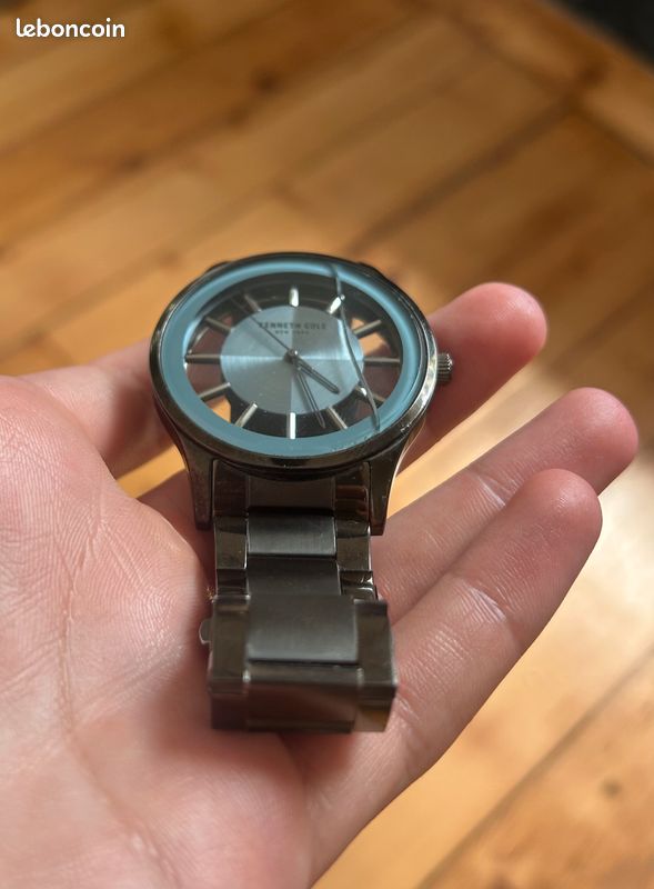 Montre-bracelet Kenneth Cole New York en acier inoxydable noir et bleu pour homme (image 4)