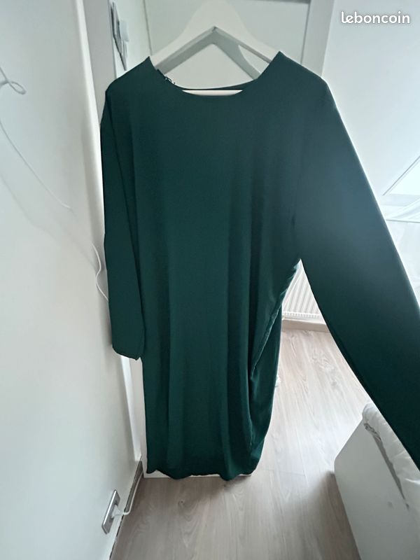 Abaya vert menthe (image 4)
